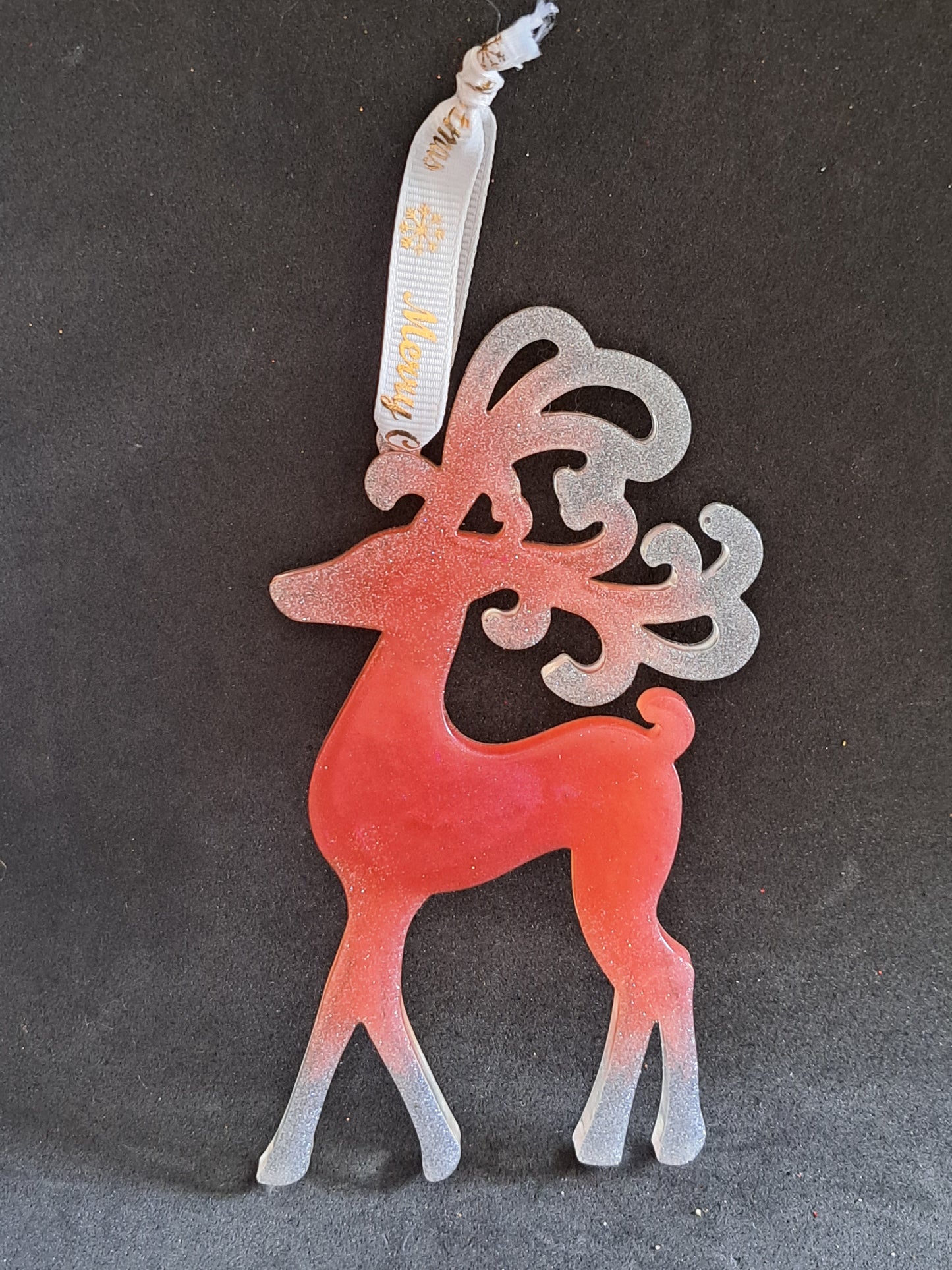 Suspension Rêne N°3 Rose/Paillette Blanche