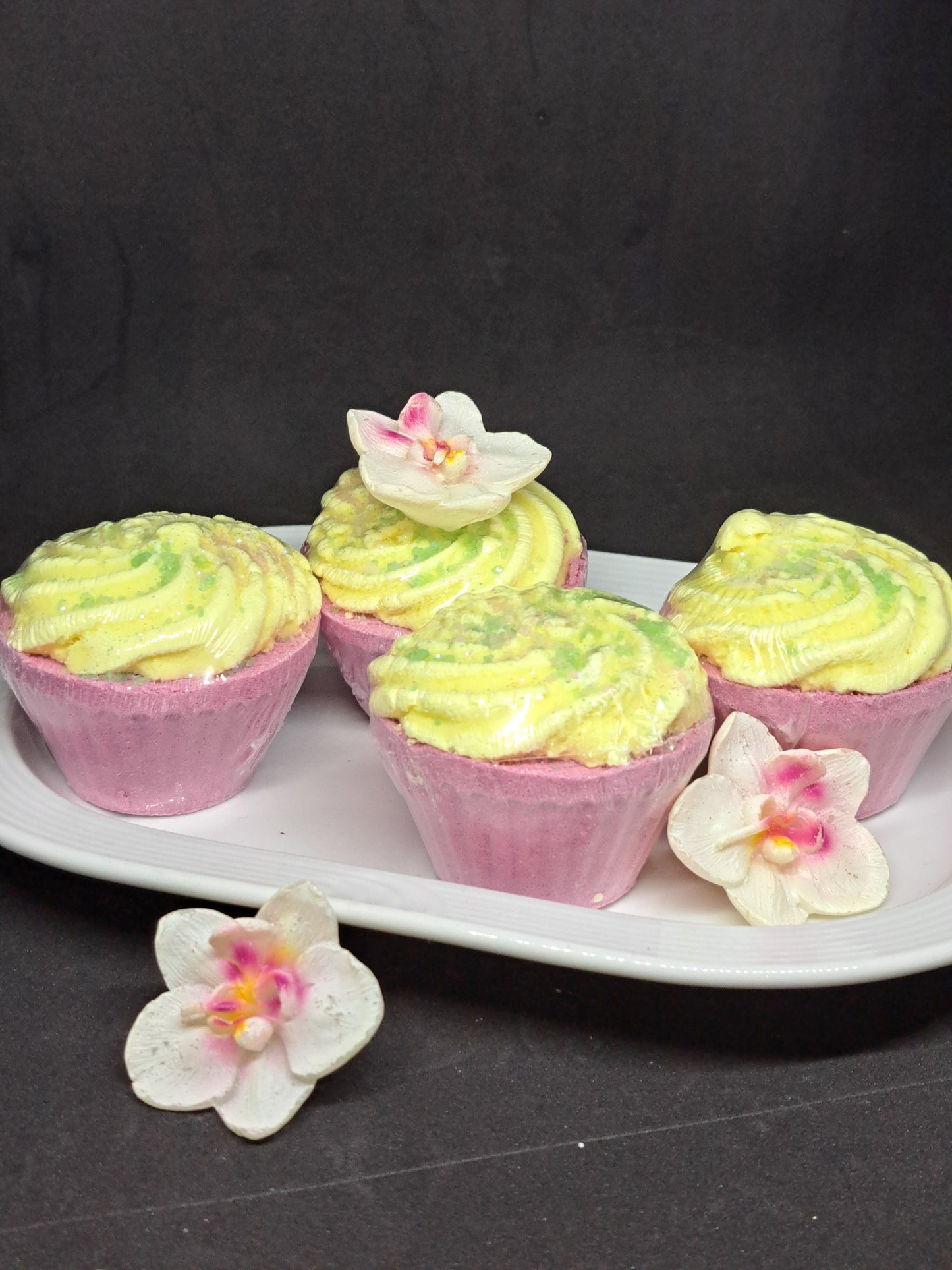 Fondant de Bain Cupcake Rhubarbe/ Crème Fouettée