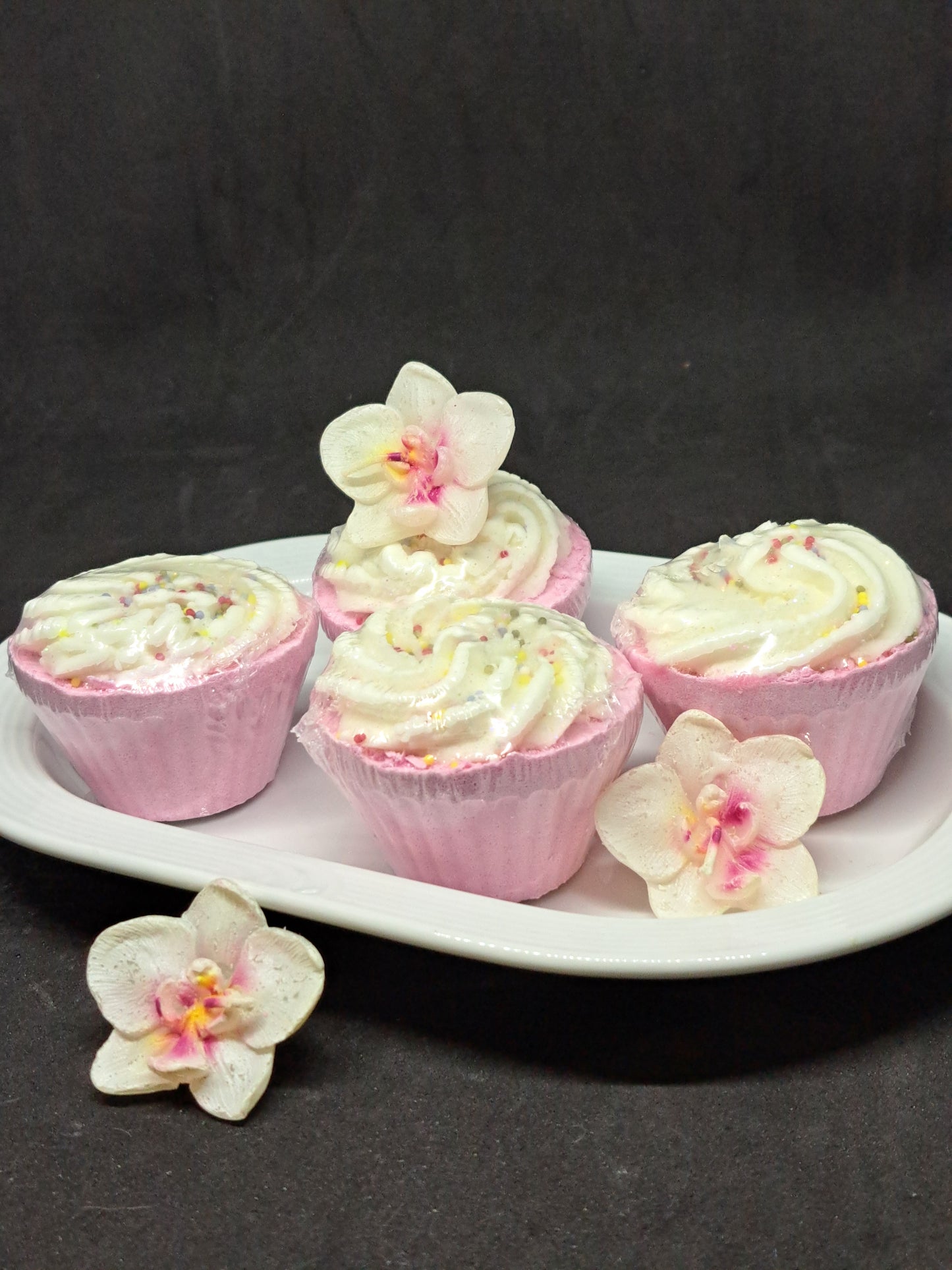 Fondant de Bain Cupcake Cerise