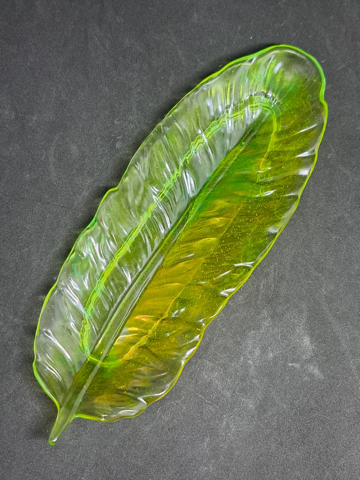 Porte-Savon feuille Vert et Jaune