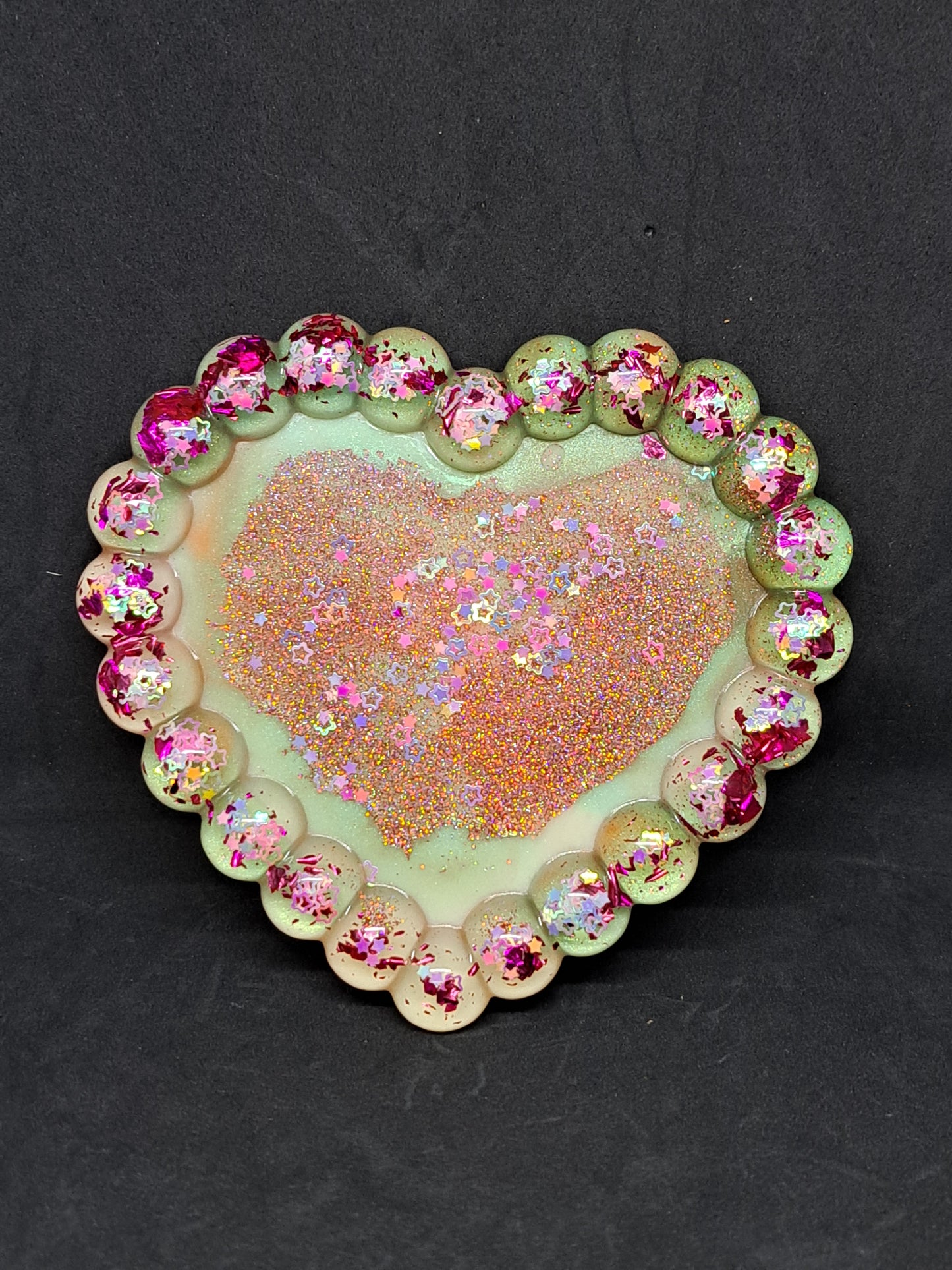 Porte-savon cœur bulles Multicolore pastel