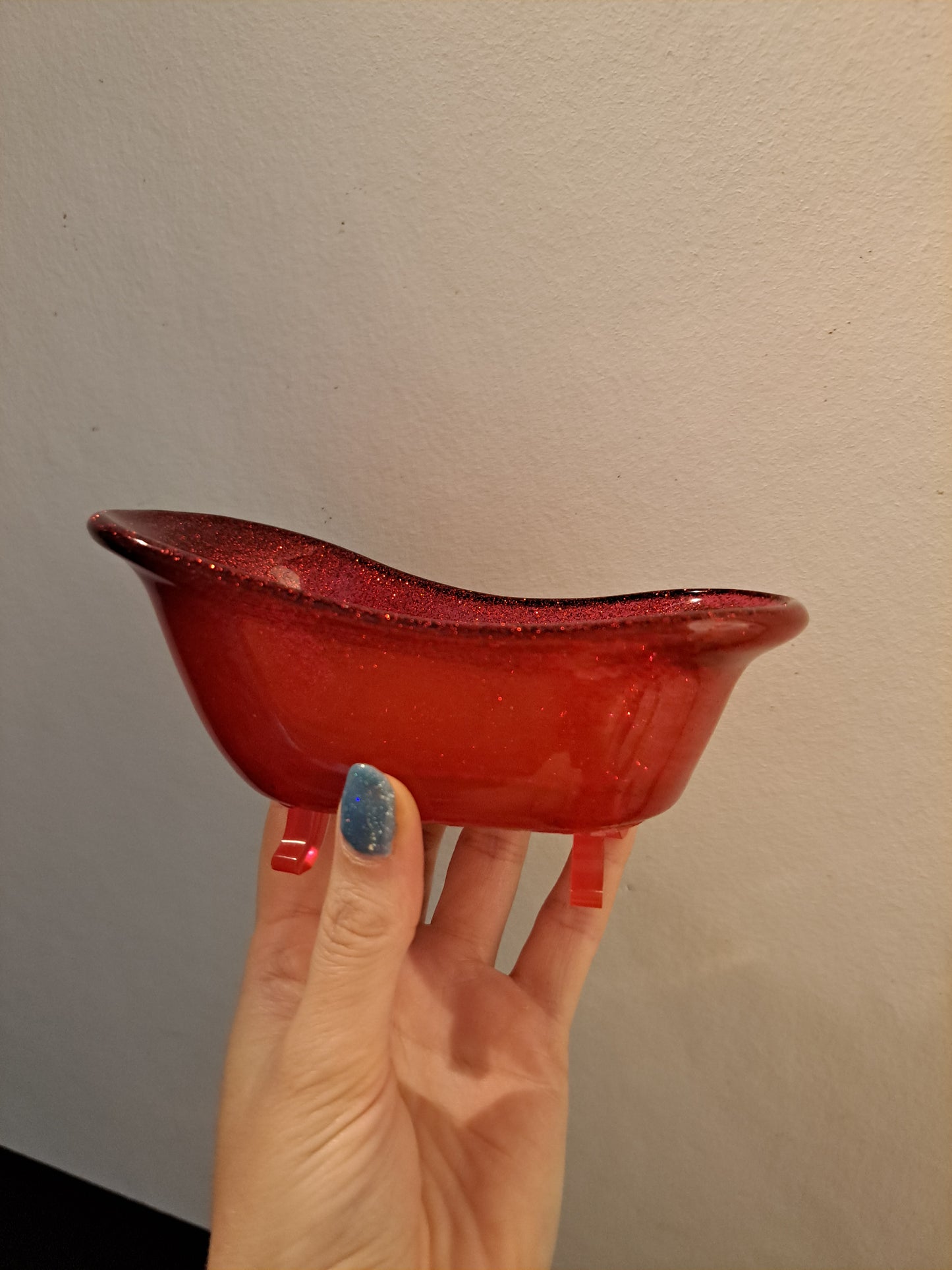 Porte-savon baignoire Rouge/Paillettes Rouge