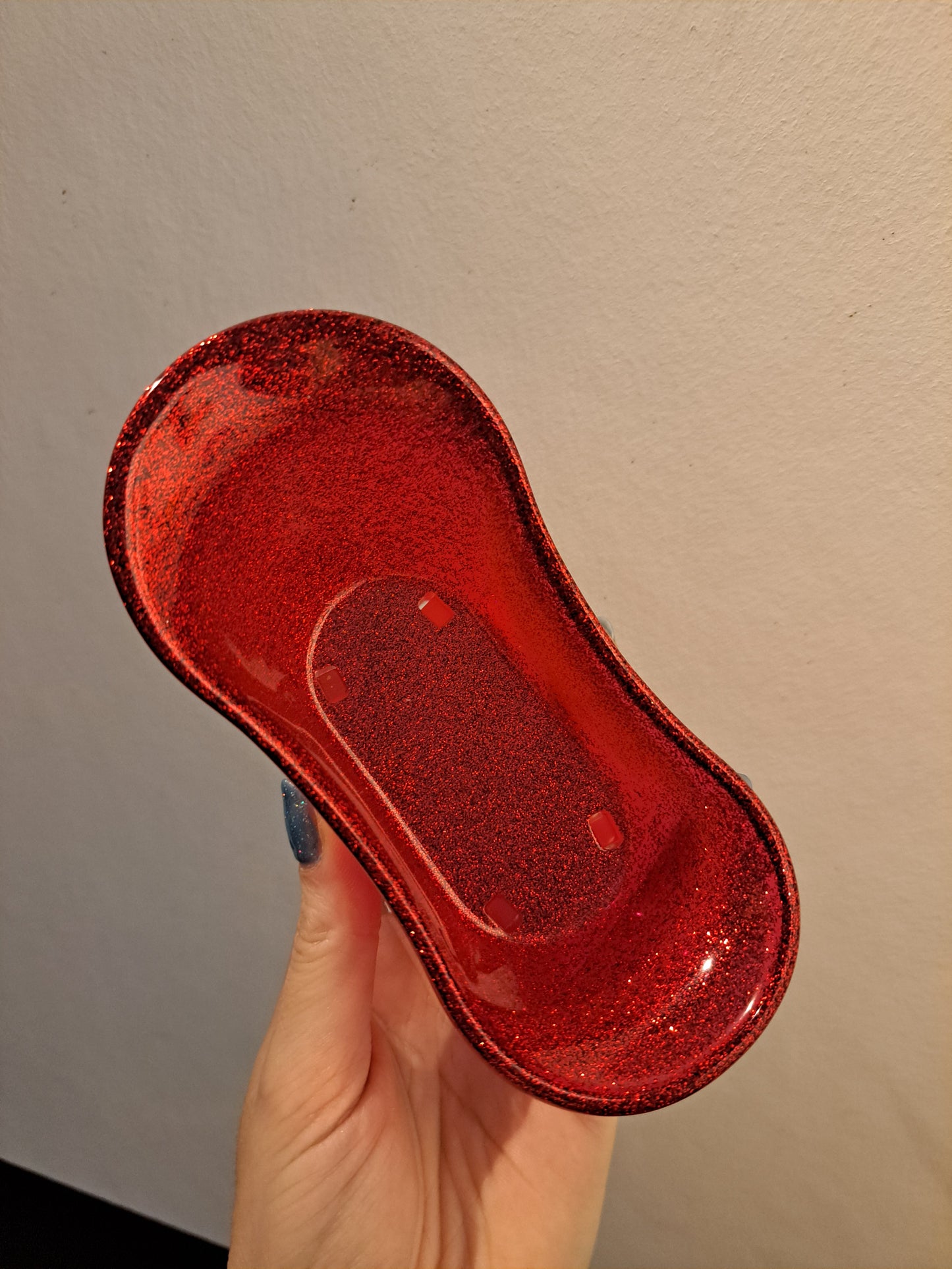 Porte-savon baignoire Rouge/Paillettes Rouge