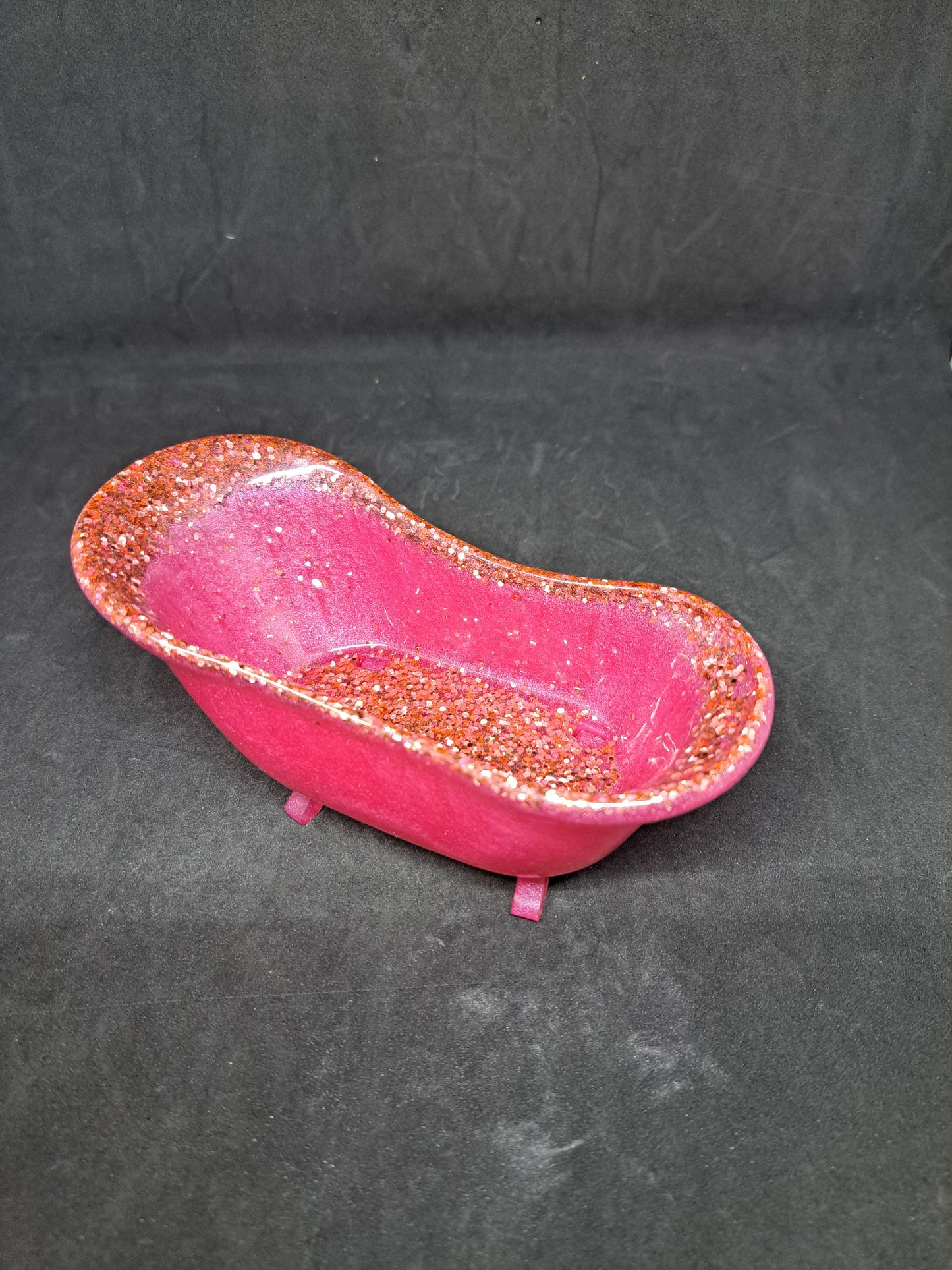 Porte-savon baignoire Rose/Paillettes Rose