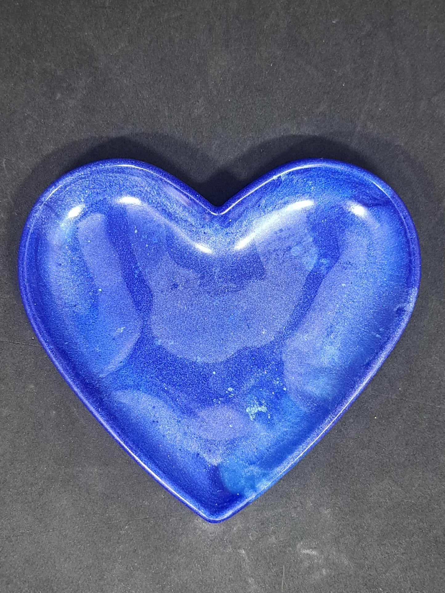 Porte-savon grand cœur Bleu