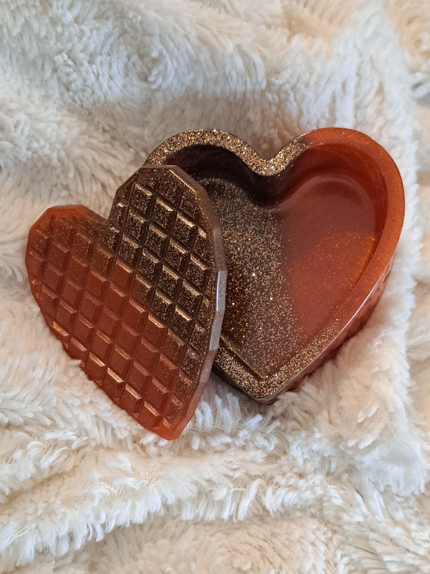 Boîte cœur Marron/Cuivre