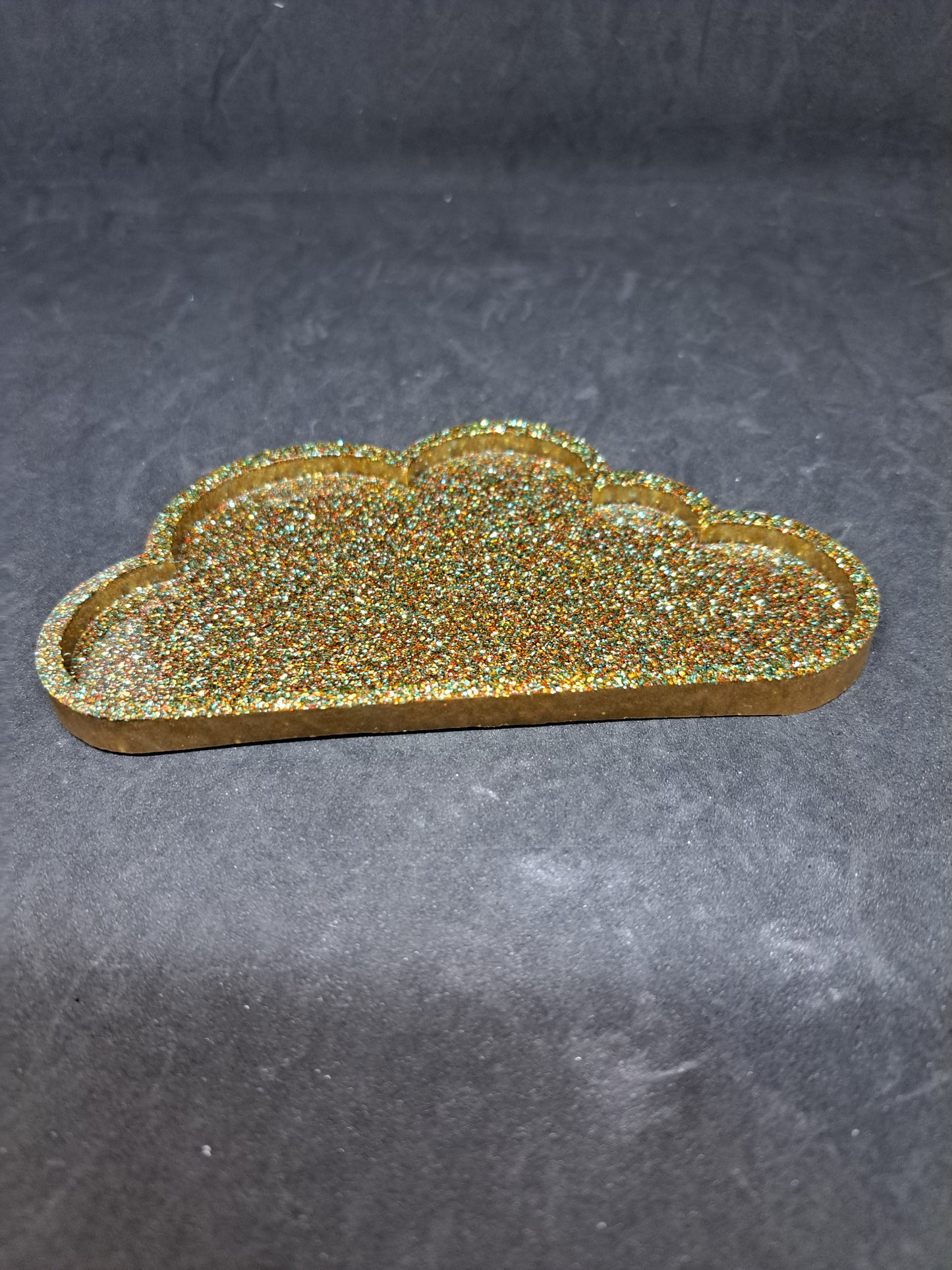 Porte-savon nuage Marron/Paillettes multicolores