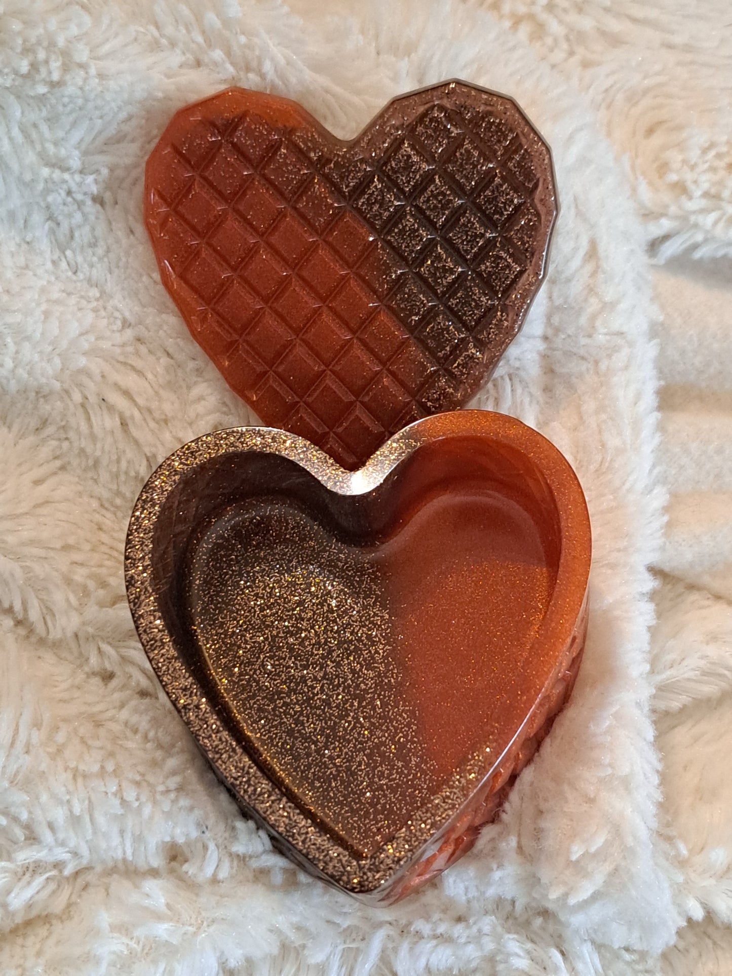 Boîte cœur Marron/Cuivre